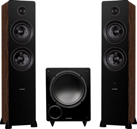 Fluance Ai81 Powered Floorstanding Tower Speakers and DB10 10" Low ...