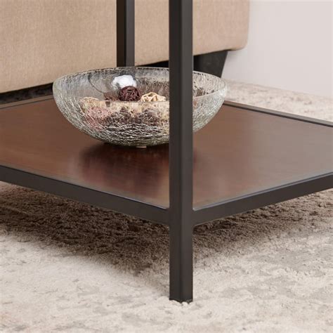 Buy Helios Valmar Mango Wood End Table - Brown from Helios by Home ...