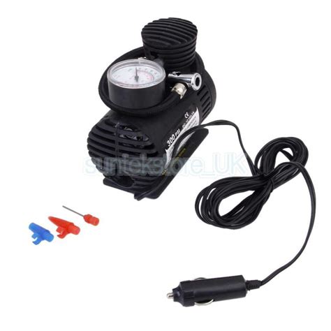 PRAV® 12V 300PSI Air Compressor Car Auto Tire Air Inflator Pump Gauge ...