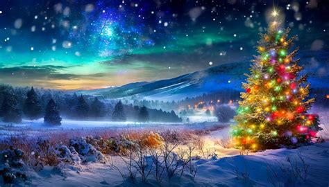Landscape, Christmas Tree, Winter Free Stock Photo - Public Domain Pictures