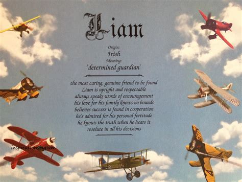 Liam First Name Meaning Art Print-Name Meaning