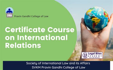 SAIL Certificate Course on International Relations: SVKM Pravin Gandhi ...