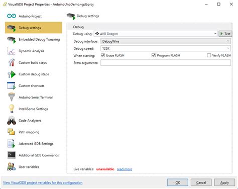 Arduino Debugging 的图像结果
