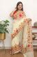 Pastel Embroidered Kashmiri Aari Work Georgette Saree - Luxurionworld