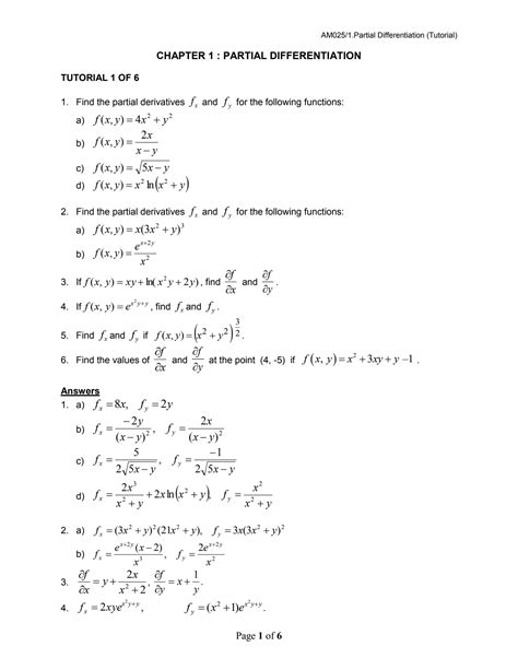 Image result for Partial Differentiation Tutorial