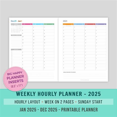 Refills 2025-2026 Classic Monthly Calendar Inserts, Printable Pages, Digital Download PDF Happy ...
