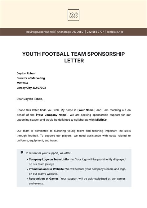 FREE Sports Sponsorship Letter Templates Basketball Team Sponsorship ...