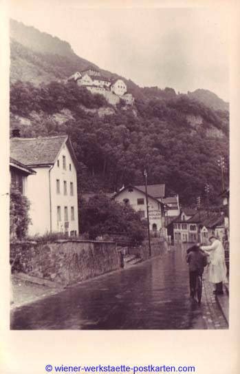 Fotokarte Vaduz ca 1940 - Wiener Werkstätte Postkarten