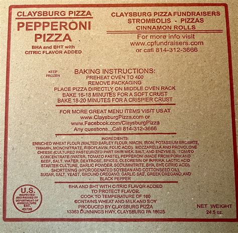 Claysburg Pizza Claysburg Pa