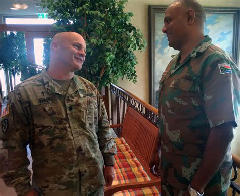 African and American military chaplains exchange ideas and experiences ...