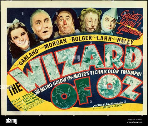 The Wizard of Oz. Feat. Judy Garland. Old and vintage movie poster ...