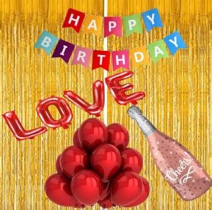 Webble Happy Birthday Decoration Set - 41 Pcs Kit - Multicolor Happy ...