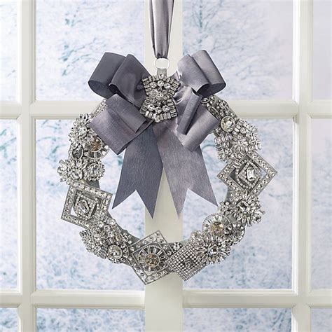 Rhinestone Crystal and Gem Luxe Wreath | Frontgate