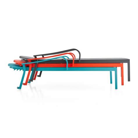 Lanai Charcoal Mesh Outdoor Chaise Lounge | Crate and Barrel KSA