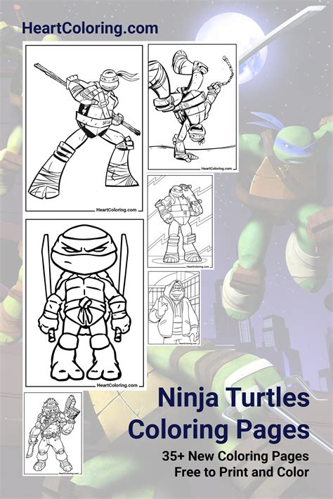 Teenage Mutant Ninja Turtles (TMNT) Coloring Pages to Print