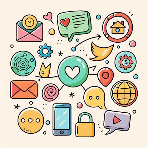 Social Networking Icons Vector 的图像结果