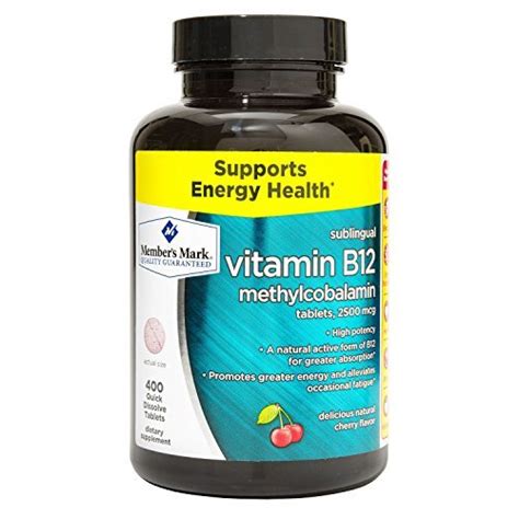 Buy Member's Mark Formerly Known as Simply Right B-12 2500 mcg, High ...