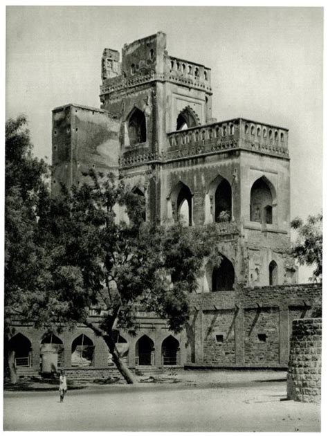 Ruined Palace in Bijapur, Karnataka - India 1928 - Old Indian Photos