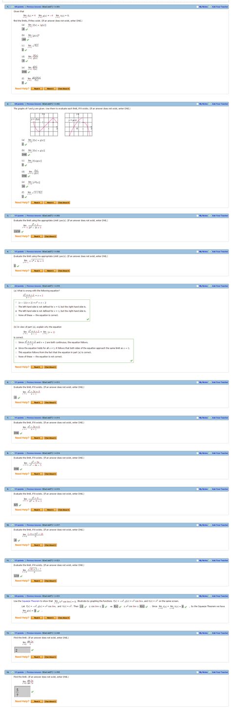 1.4 – Webassign Answers