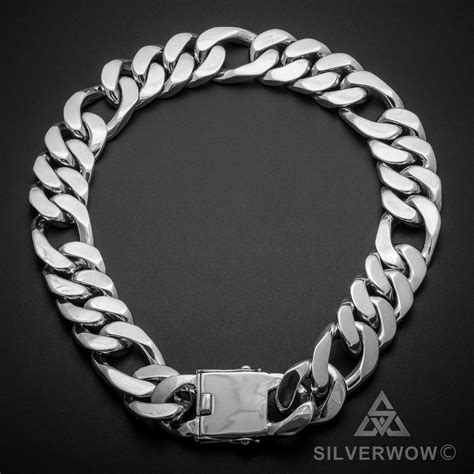 Heavy silver chain necklace, Thick silver necklace, Heavy silver chain