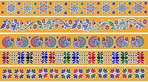 Buy Dilsay Rangoli Sticker, kolam Self-Adhesive Sticker for: Wall, Tile ...