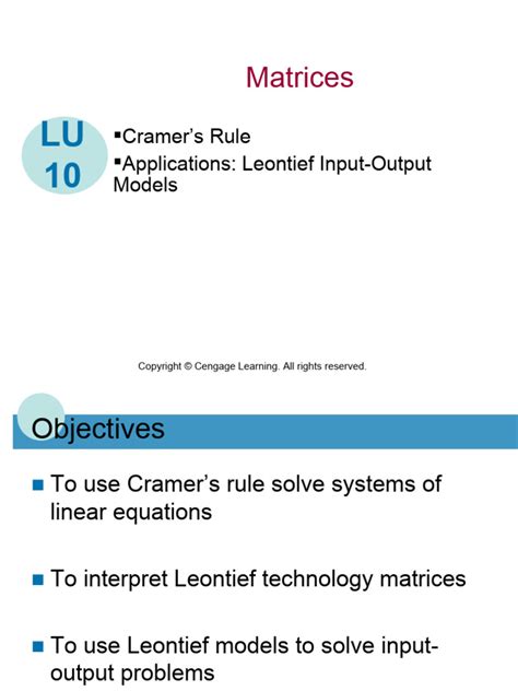 Applications of Matrices | PDF