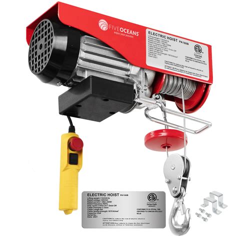 Buy Five Oceans 220 Lbs Electric Overhead Hoist Lift Crane Ceiling ...