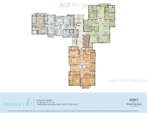 Water Lily Ph (towers C5,c6,c11,c12) | 4 BHK Flats at Khodiyar, Ahmedabad