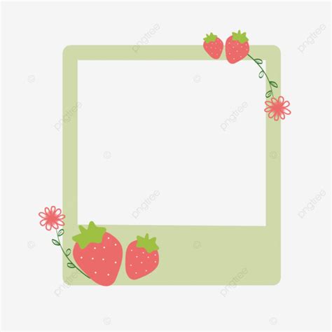 Cute Strawberry Frames, Strawberries, Cute, Frames PNG Transparent ...