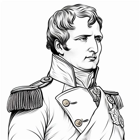 Premium AI Image | a drawing of a man in a military uniform