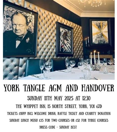 AGM and handover , The Whippet Inn, York, 11 May 2025 | AllEvents