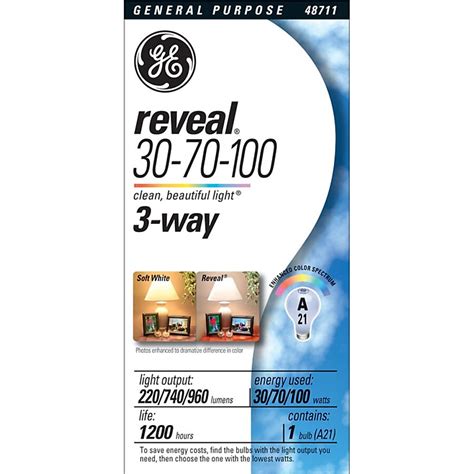 GE A21 Color-enhancing Dimmable Light Bulb in the General Purpose Light ...