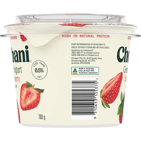 Is Chobani Strawberry Greek Yogurt Healthy at Amelie Woolley blog