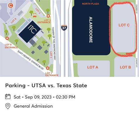 UTSA vs Texas State (4 Club Level Game Tickets & 1 Tailgating Parking ...