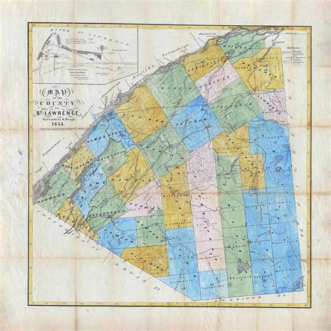 1853 Map of St Lawrence County New York - Etsy