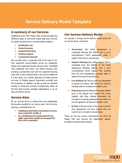 Service Delivery Framework Template 的图像结果