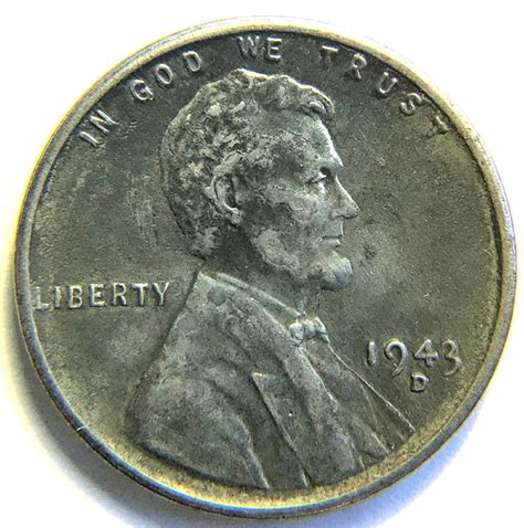 1943 D Lincoln Wheat Cent : Steel Cent Steel Composite Penny V1P6R3 ...