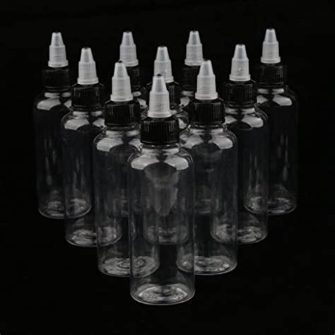 Buy JAZZY PEARLS Pack of 10 100ml Empty Plastic Squeeze Bottles with ...