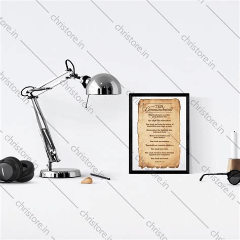 Ten Commandments Table Top decor - Exodus 20:1-17 Divine Guidance ...