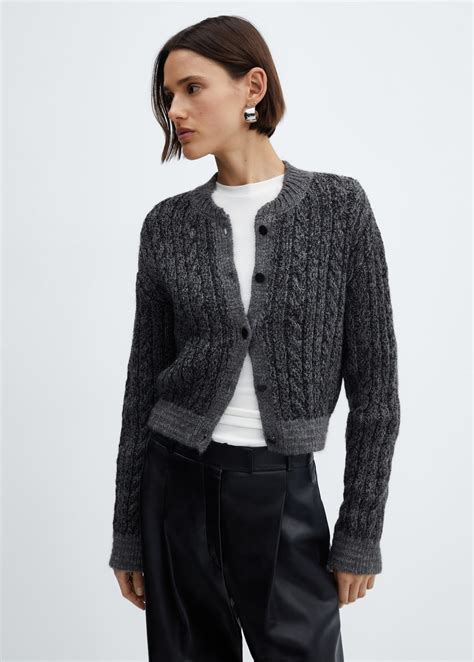 Button knit cardigan - Women | MANGO OUTLET USA