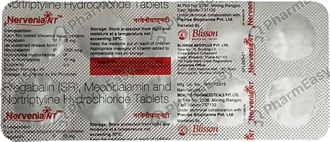 Nervenia Nt Strip Of 10 Tablets: Uses, Side Effects, Price & Dosage ...