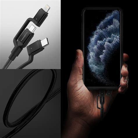 DuraSync™ 3-in-1 Charger Cable C10i3 - spigen.in Official Site – Spigen ...