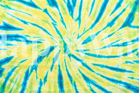 Yellow Blue Tie Dye Wallpaper for Home Decor