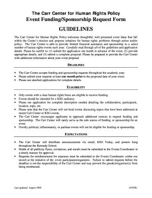 Fillable Online hks harvard Event Funding/Sponsorship Request Form ...