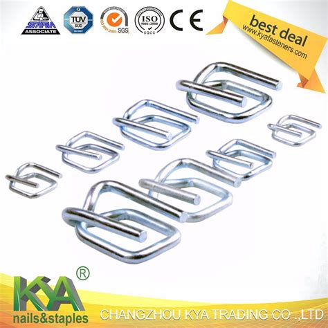 China 32mm Galvanized Steel Wire Strapping Buckle for Strapping - China ...