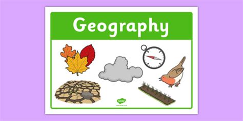 Geography Classroom Area Sign (teacher made)