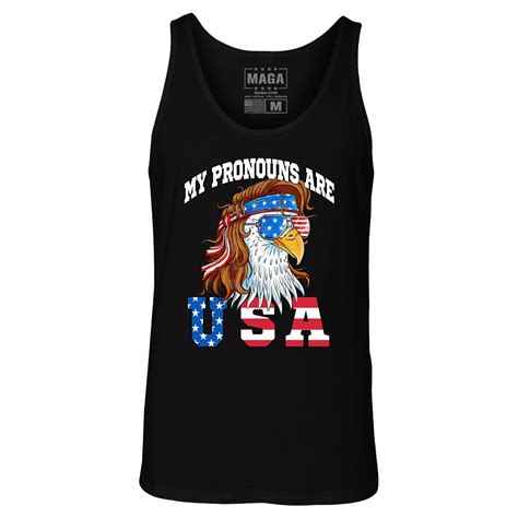 MY PRONOUNS ARE USA Tank Top – MAGA