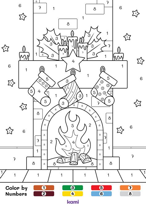 Color By Number Christmas Coloring Pages Printable [2025]