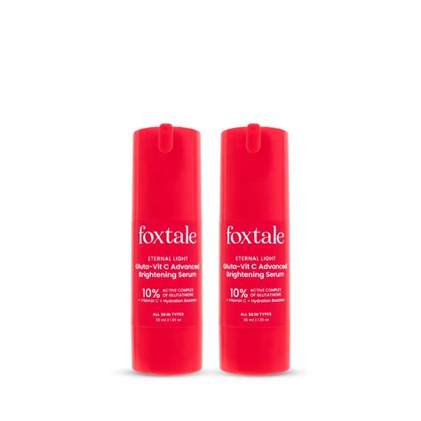 Foxtale 10% Vitamin C-Glutathione Brightening Face Serum for Glowing ...