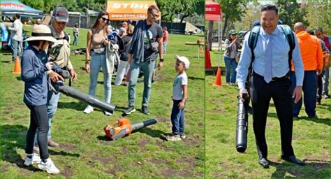 States and towns consider banning gas-powered leaf blowers and lawn mowers Background